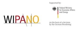WIPANO-Logo. WIPANO ist ein Foerderprogramm des Bundesministeriums für Wirtschaft und Klimaschutz (BMWK) in Deutschland